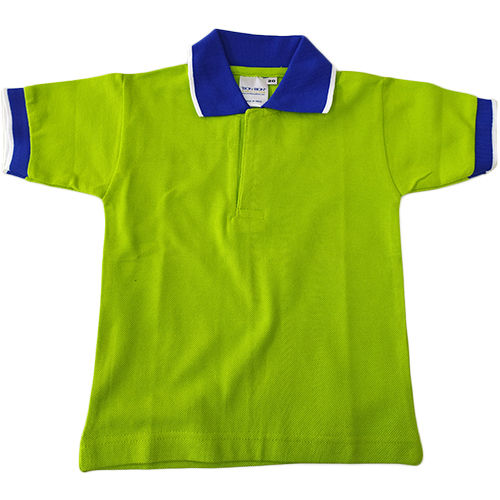 Half Sleeve School Collared T-shirt Age Group: Kids