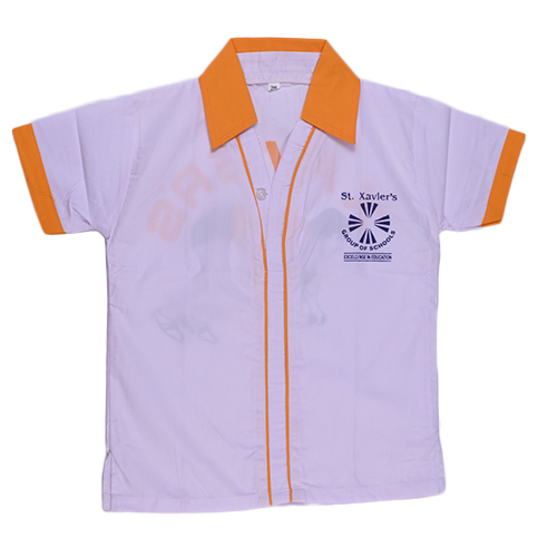 Printed  School Collared T-Shirt