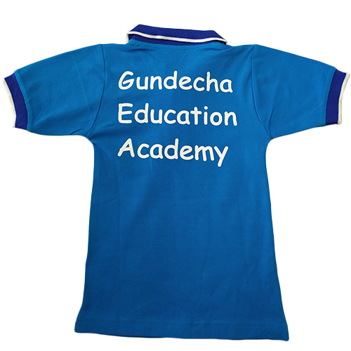 Blue School Collared T-Shirt