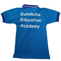 Blue School Collared T-Shirt