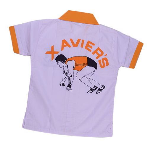 Printed  School Collared T-Shirt