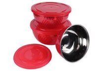 Ss Container Bowl - Stainless Steel, Microwave Safe, Induction Compatible, Dishwasher Friendly, Ideal For Milk And Cooking Needs