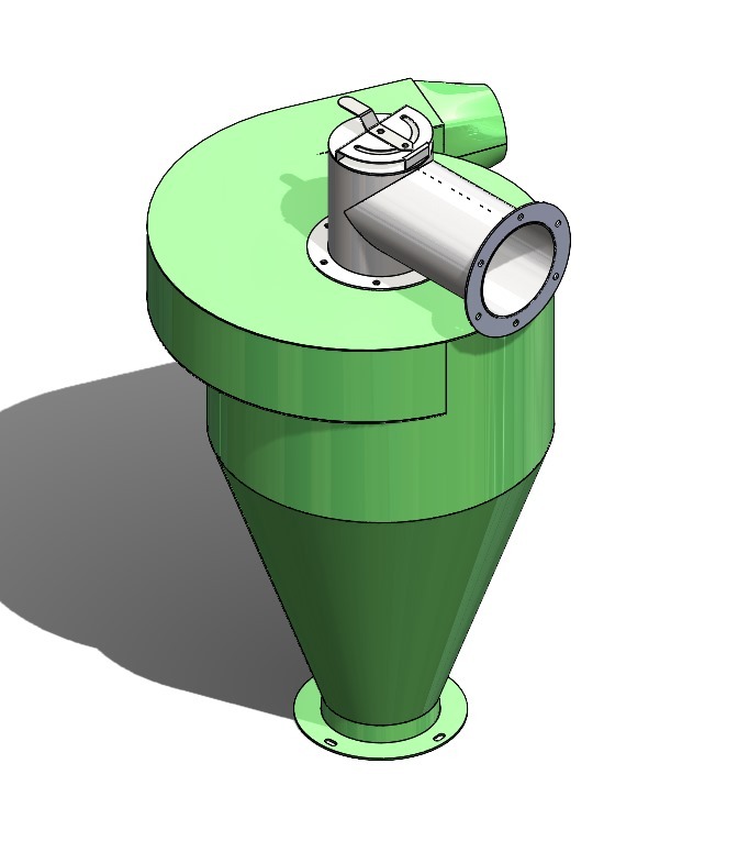 Pneumatic Cyclone Separator - Feature: Lower Energy Consumption