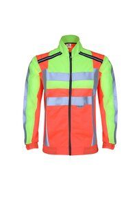 Reflective Safety Orange Cotton Jacket