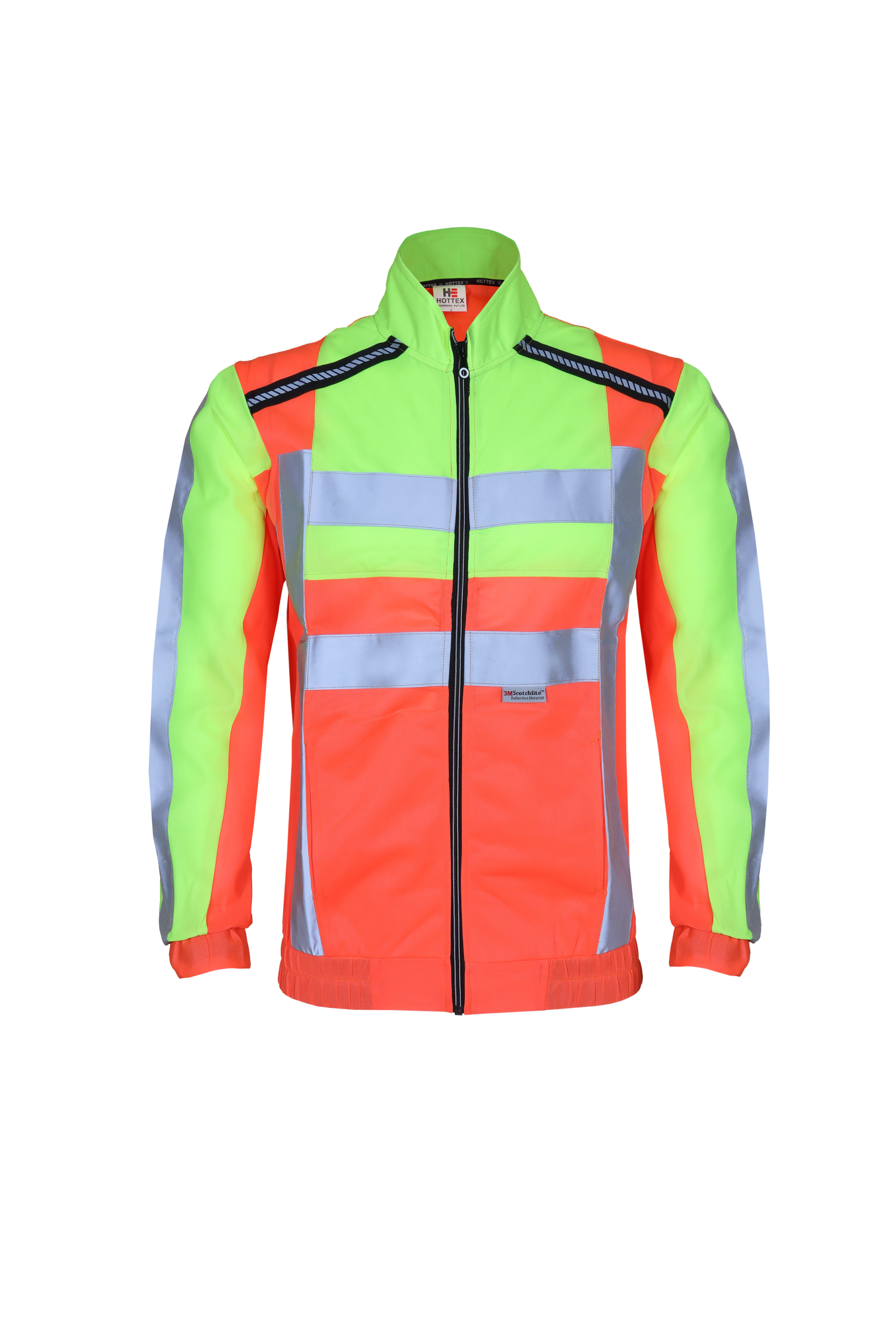 Reflective Safety Orange Cotton Jacket