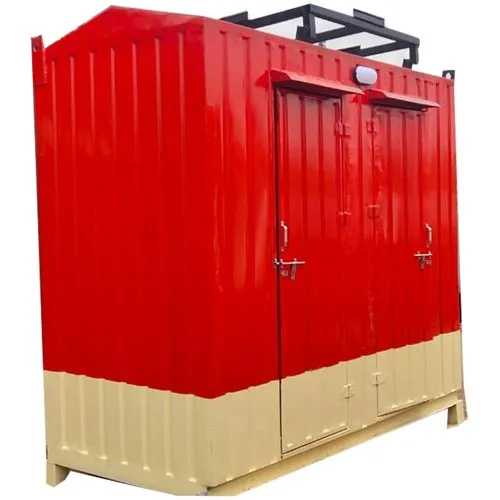 Red Portable Mild Steel Toilet