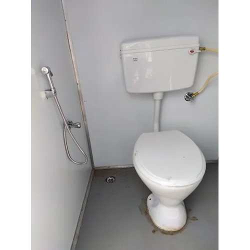 White Prefabricated Portable Toilet