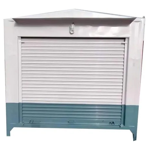 White And Orange Portable Shop Cabin