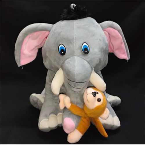 900 Elephant with monkey Toy