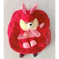 Rabbit Bag - Cotton Blend, 40x30 cm , Red Color for School Use