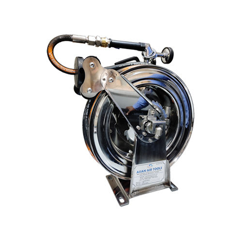 Silver Enclosed Series Stainless Steel Hose Reel