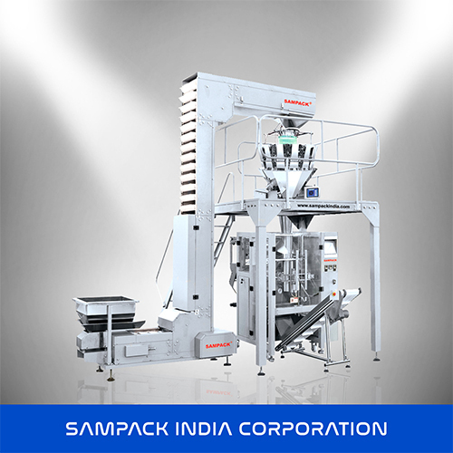 Packing Machine - Stainless Steel 304, 7 x 7 x 14 Feet, Silver | Fully Automatic, Multi-Head Weigher, High Efficiency, Weight Accuracy 1-3 gm