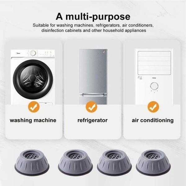 WASHER DRYER ANTI VIBRATION PADS WITH SUCTION CUP FEET (4657)