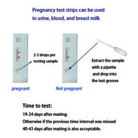 20pcs white Small cow pregnancy test kit One-time test bovine pregnancy test kit Pig and cattle universal