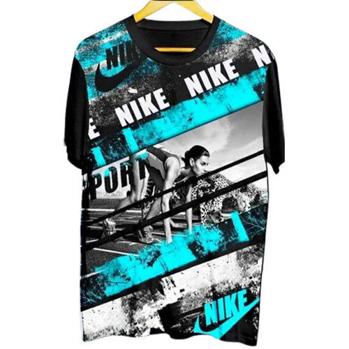 Multicolor Round Neck Sublimation T Shirts