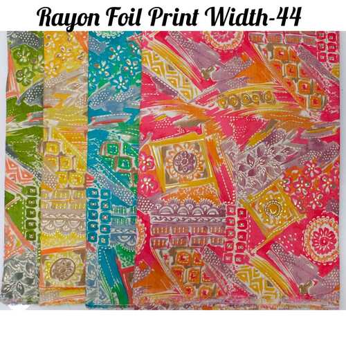 RAYON FOIL PRINT F.