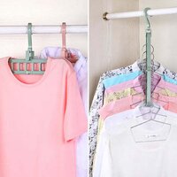 HOLE PLASTIC HANGER HANGING HOOK INDOOR WARDROBE CLOTHES ORGANIZATION STORAGE BALCONY WINDOWSILL SUIT RACKS (0238A)