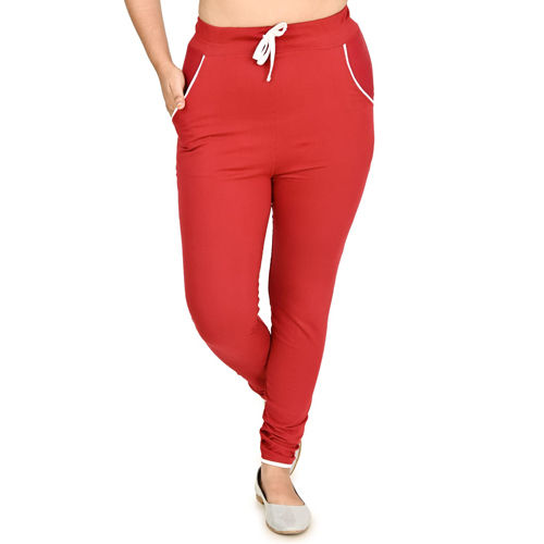 Ladies Red Leggings