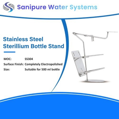 Stainless Steel Sterillium Bottle Stand