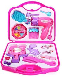 BEAUTY MAKE UP SET FOR KIDS GIRLS WITH FOLD-ABLE SUITCASE (MULTICOLOUR) 1908