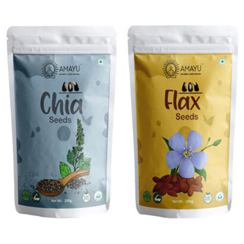 Common Raw Chia Flax Seeds Combo Set