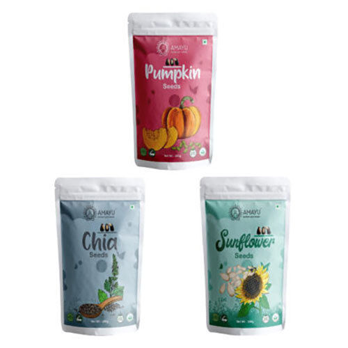 Common Raw Chia Pumpkin Sunflower Seeds Combo Set