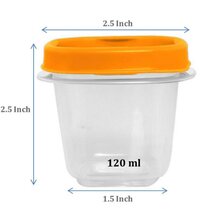 120ml counter top container: set of 3