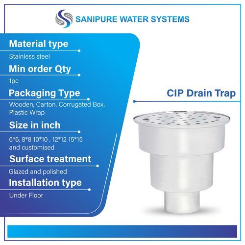 Cip Drain Trap - Application: Construction