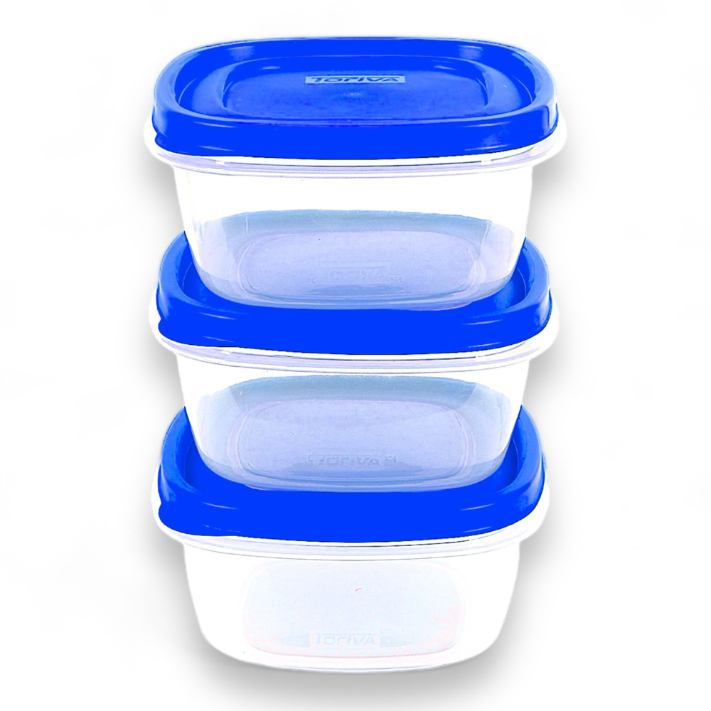 1200ml Stackable Container: Set of 3
