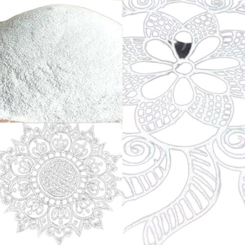 Omimex White Rangoli Powder - Application: Commercial