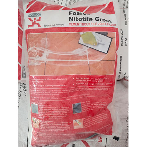 White Grey Nitotile Grout