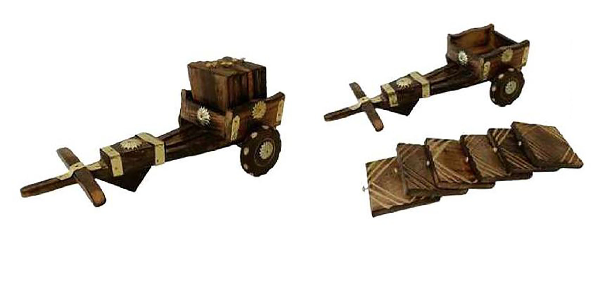 WOOD SHEESHAM HOLDER