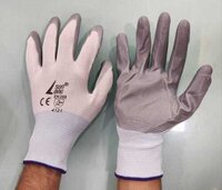 Sunlong Nitrile Dip Cut Resistance - Nitrile Material, Full Finger Style, White/gray Color | Enhanced Cut Resistance, Comfortable Fit