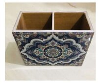 Wooden Designer Square Platter - Wooden And Metal Combination, Elegant Handcrafted Design, Perfect For Home Decor And Table Settings