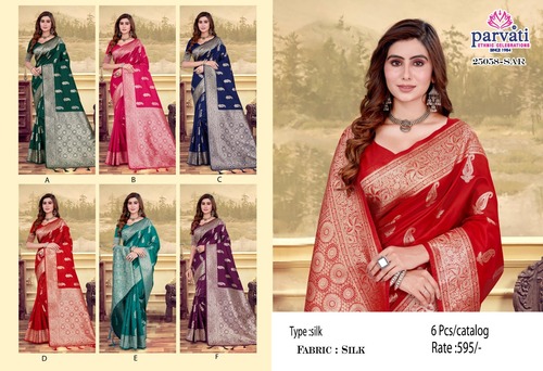 Ethnic Wear Silk Banarasi Jari Saree For Indian Womens