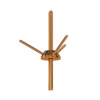 Conventional Lightning Arrester - High Purity Pure Copper, Polished Brass Finish | 1 Year Warranty, Industrial Application