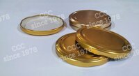82mm Plain Gold And Silver Lug Cap - Metal, 82 Millimeter (mm), Gold/silver Color | Anti-corrosive Coating, Food Grade Plastisol Liner For Leak Control