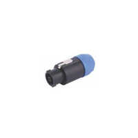 4 Pole Cable Connector - Copper Solder Contacts, Black & Blue Color | Easy And Extremely Precise Locking System, 1 Year Warranty