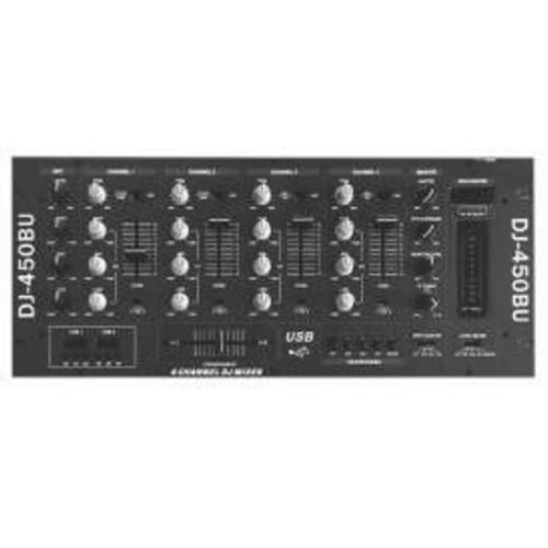 Black Dj-450bu (4 Channel With Bpm Counter)