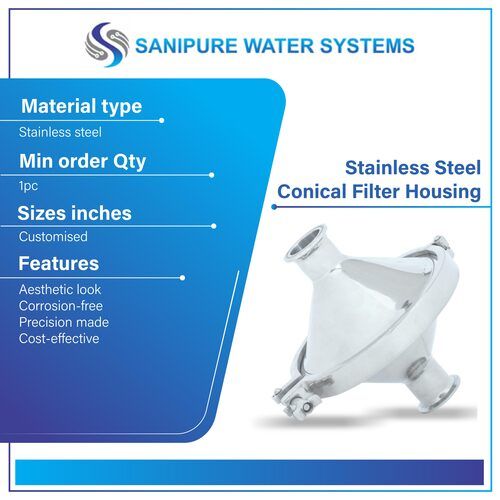 Stainless Steel Conical Filter Housing