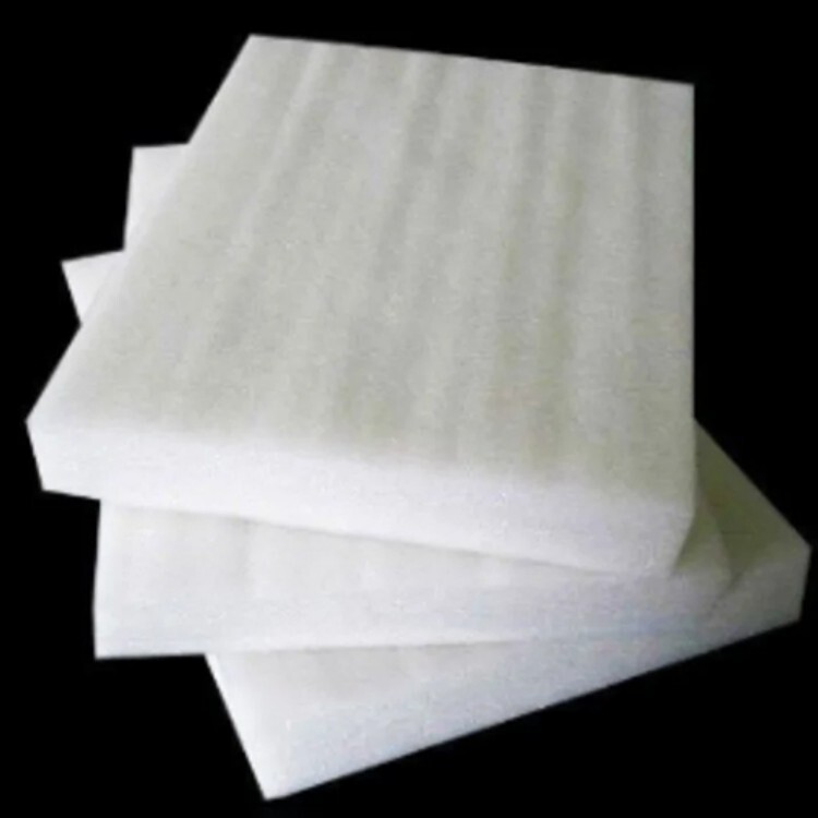 EPE Foam Sheet - Soft Sponge Foam, Various Sizes Available, White Square Shape, Plain Texture