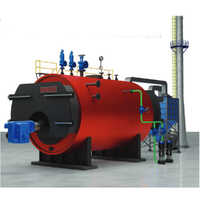 Oil And Gas Fired Package Boiler Ranges Form 0.3 Tph To 20 Tph - Color: Black & Red