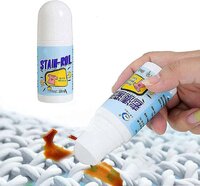CLOTHES STAIN REMOVER BEAD DESIGN EMERGENCY STAIN RESCUE ROLLER-BALL CLEANER FOR NATURAL FABRIC REMOVES OIL ALMOST ALL TYPES OF FABRICS (7933)
