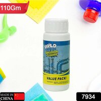 POWERFUL SINK AND DRAIN CLEANER PORTABLE POWDER CLEANING TOOL SUPER CLOG REMOVER CHEMICAL POWDER AGENT FOR KITCHEN TOILET PIPE DREDGING (110 GM) 7934