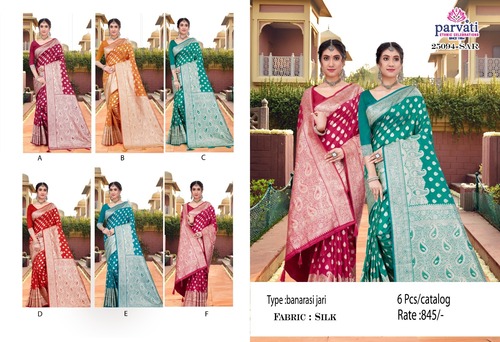 Banarasi Jari Silk Saree For Indian Wedding