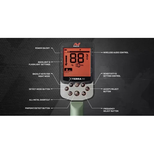 Black Ex-Terra Pro Metal Detector