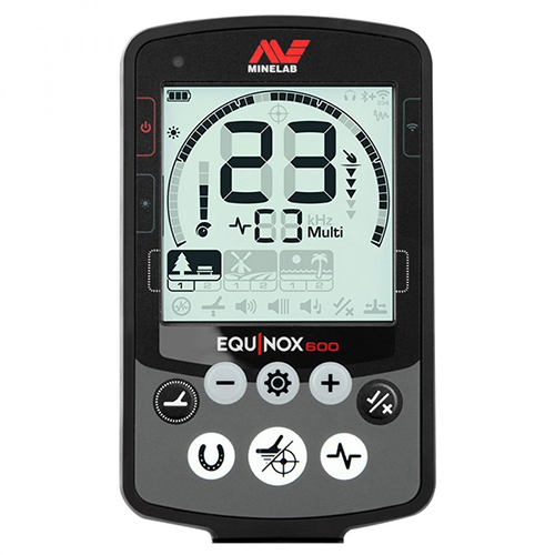 Minelab Equinox 800 - Abs Material, 10x7 Inch Coil Size, Black Color | Multi Frequency Metal Detector With Target Identification, Depth Indicator, Adjustable Settings