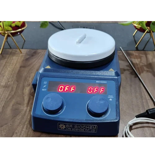 Black Magnetic Stirrer With Hotplate