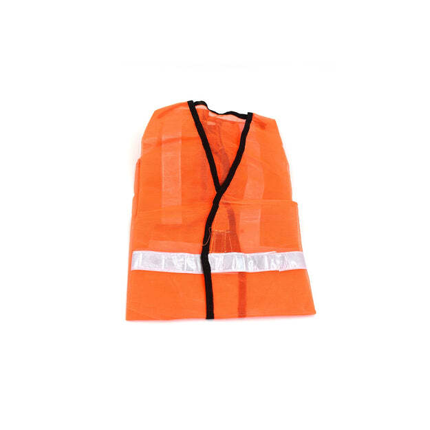 Orange Safety Jacket For Having protection against accidents usually