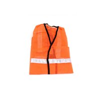 Orange Safety Jacket For Having protection against accidents usually